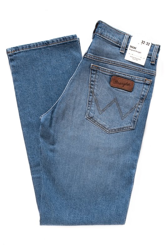 WRANGLER SPODNIE MĘSKIE TEXAS CLIFT BLUE W1212327H