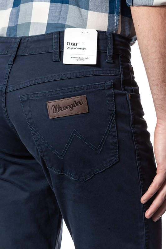 WRANGLER SPODNIE MĘSKIE TEXAS NAVY W121AP114