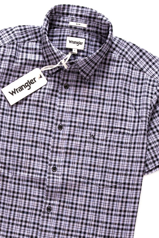 WRANGLER SS 1PKT SHIRT HEIRLOOM LILAC  W5881OPGE