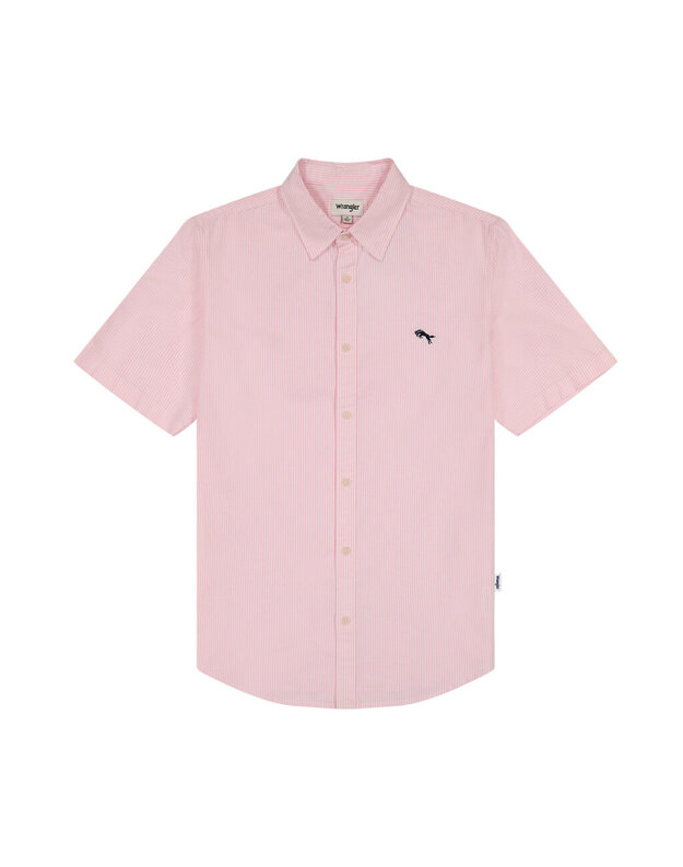 WRANGLER SS ONE POCKET SHIRT MĘSKA KOSZULA PINK STRIPE 112350487