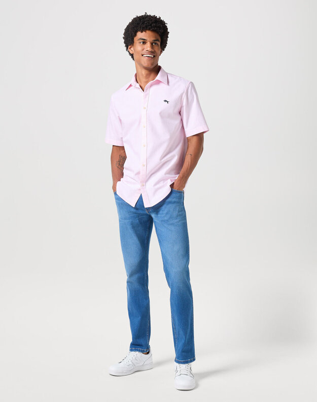 WRANGLER SS ONE POCKET SHIRT MĘSKA KOSZULA PINK STRIPE 112350487