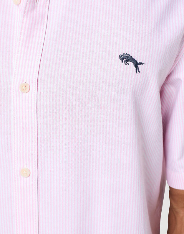 WRANGLER SS ONE POCKET SHIRT MĘSKA KOSZULA PINK STRIPE 112350487