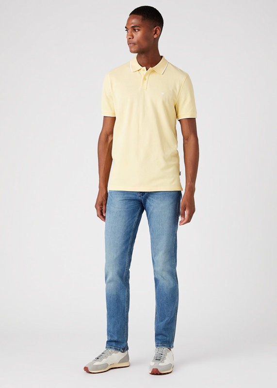 WRANGLER SS POLO TEE MĘSKA KOSZULKA KOŁNIERZ SUNLIGHT W7D5K4XCU