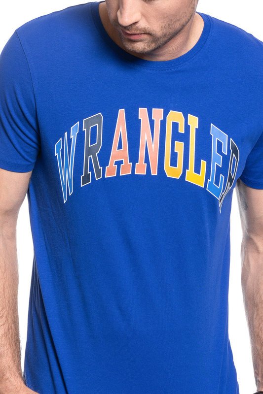 WRANGLER SS RAINBOW TEE COBALT BLUE W7C7D3B09