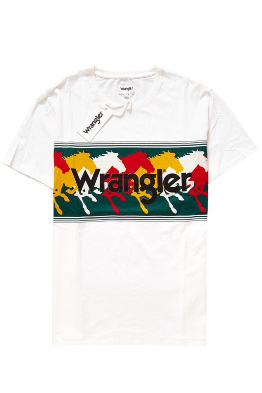 WRANGLER SS TRIBE TEE OFFWHITE W7C1FK737