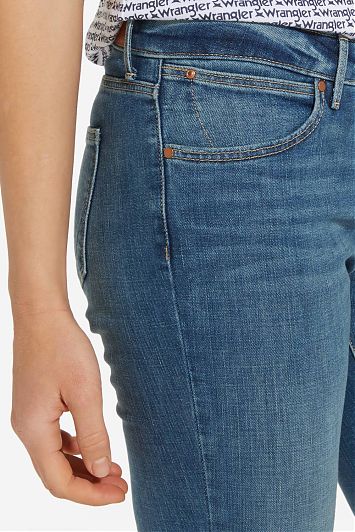 WRANGLER STRAIGHT DAMSKIE SPODNIE JEANSOWE INTO THE GROOVE W28T9197T