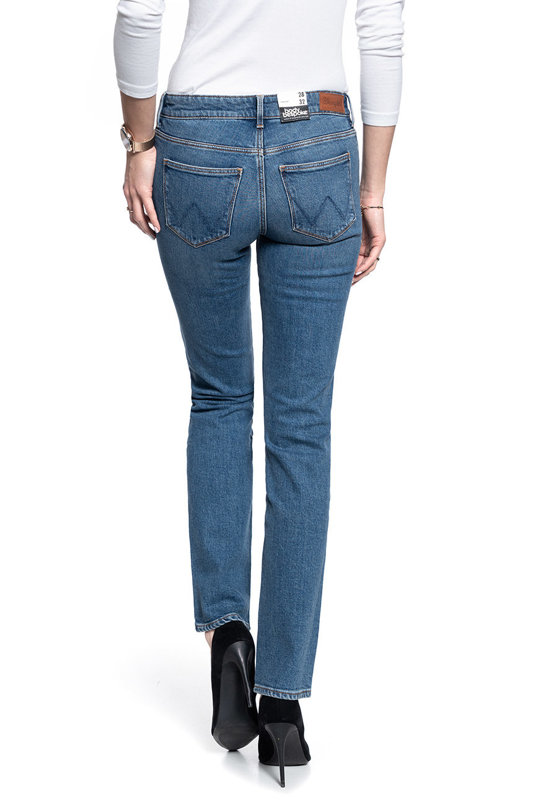 WRANGLER STRAIGHT DAMSKIE SPODNIE JEANSOWE JEANSY DŻINSY