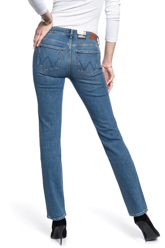 WRANGLER STRAIGHT DAMSKIE SPODNIE JEANSOWE JEANSY DŻINSY