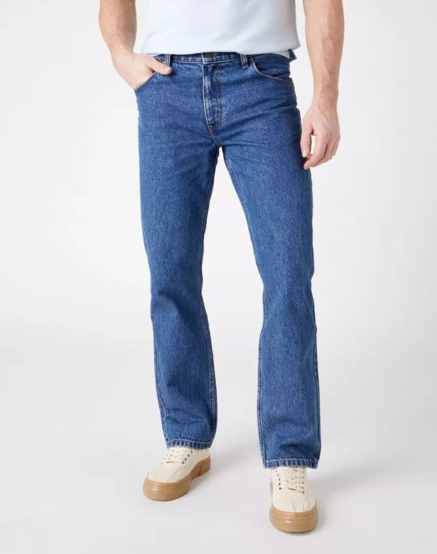 WRANGLER STRAIGHT MĘSKIE SPODNIE JEANSOWE JEANSY MEDIUM STW W10T05M02