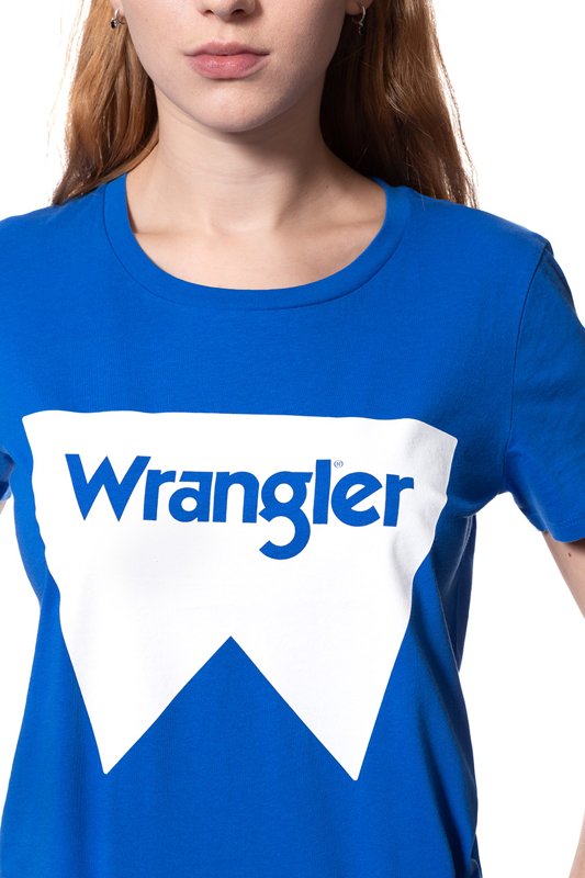 WRANGLER T SHIRT DAMSKI FESTIVAL TEE VICTORIA BLUE W7016EVJS