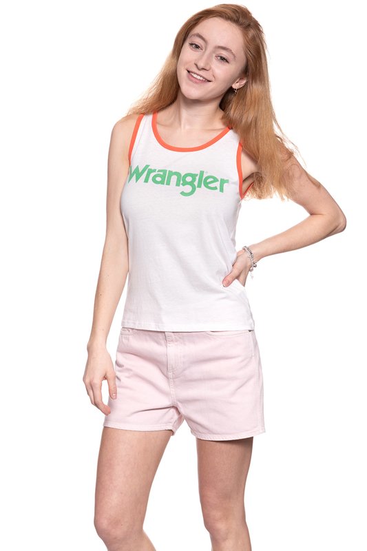 WRANGLER T SHIRT DAMSKI RETRO KABEL TANK ROSEWATER W730SEVLF