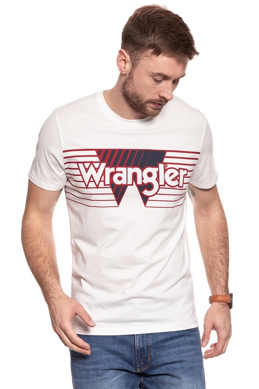 WRANGLER T SHIRT SS GRAPHIC TEE OFFWHITE W7C56FQ02