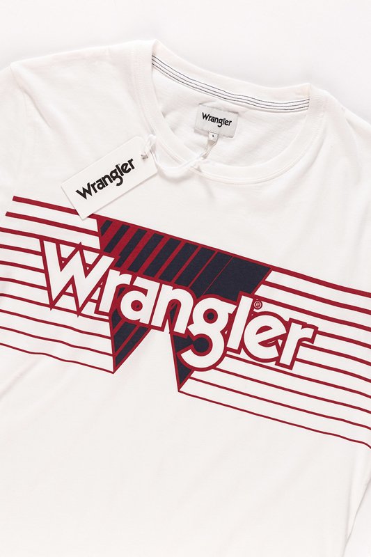 WRANGLER T SHIRT SS GRAPHIC TEE OFFWHITE W7C56FQ02