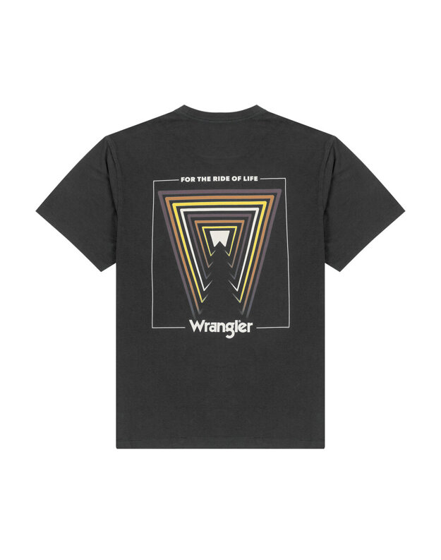 WRANGLER TEE GRAPHIC MĘSKA KOSZULKA T-SHIRT FADED BLACK 112342326