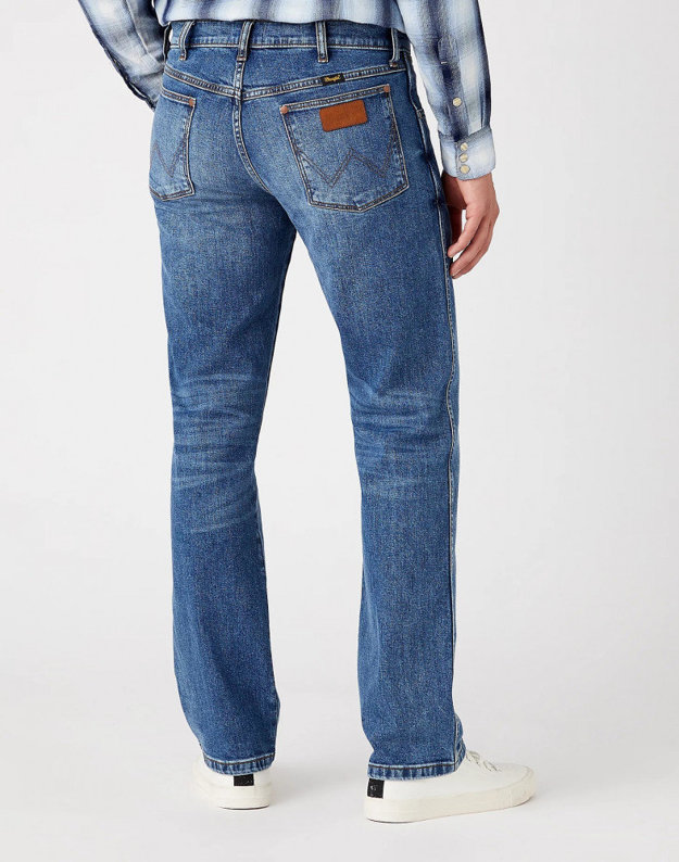 WRANGLER TEXAS MĘSKIE SPODNIE JEANSOWE DARK WATERS W1215929V