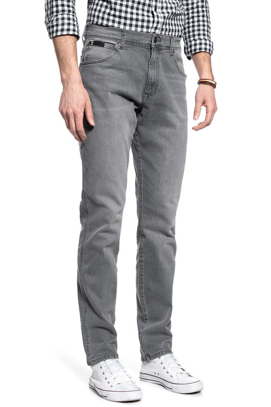 WRANGLER TEXAS MĘSKIE SPODNIE JEANSOWE TAPER FUNK GREY W12THT32L