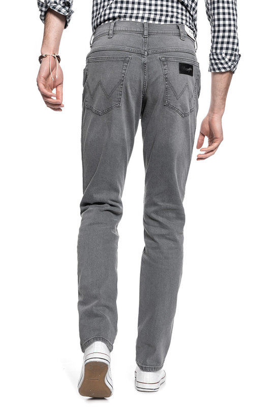 WRANGLER TEXAS MĘSKIE SPODNIE JEANSOWE TAPER FUNK GREY W12THT32L