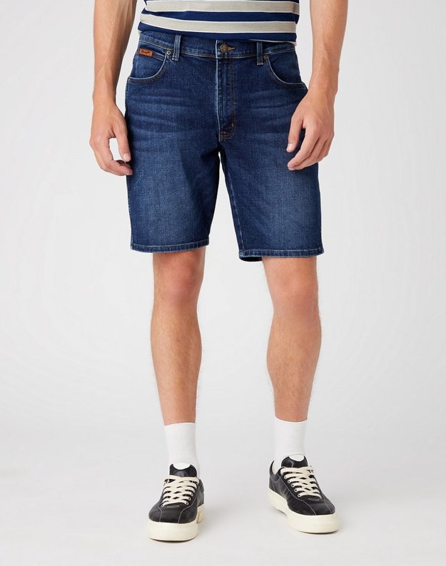 WRANGLER TEXAS SHORTS MĘSKIE SZORTY KRÓTKIE SPODENKI DARK WASH W11CCT30R