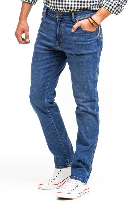 WRANGLER TEXAS SLIM MĘSKIE SPODNIE JEANSOWE BANGING W12SHN58Q