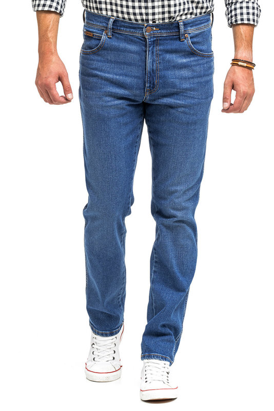 WRANGLER TEXAS SLIM MĘSKIE SPODNIE JEANSOWE BANGING W12SHN58Q