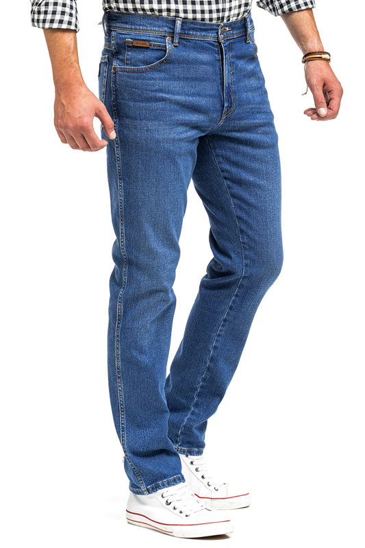 WRANGLER TEXAS SLIM MĘSKIE SPODNIE JEANSOWE BANGING W12SHN58Q