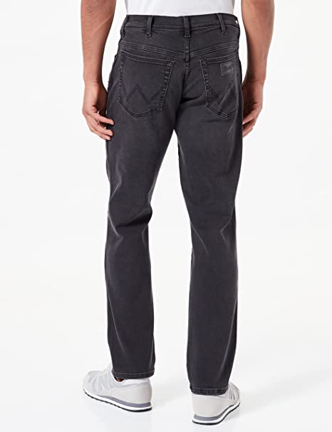 WRANGLER TEXAS SLIM MĘSKIE SPODNIE JEANSOWE BLACK DIRT W12SHP094