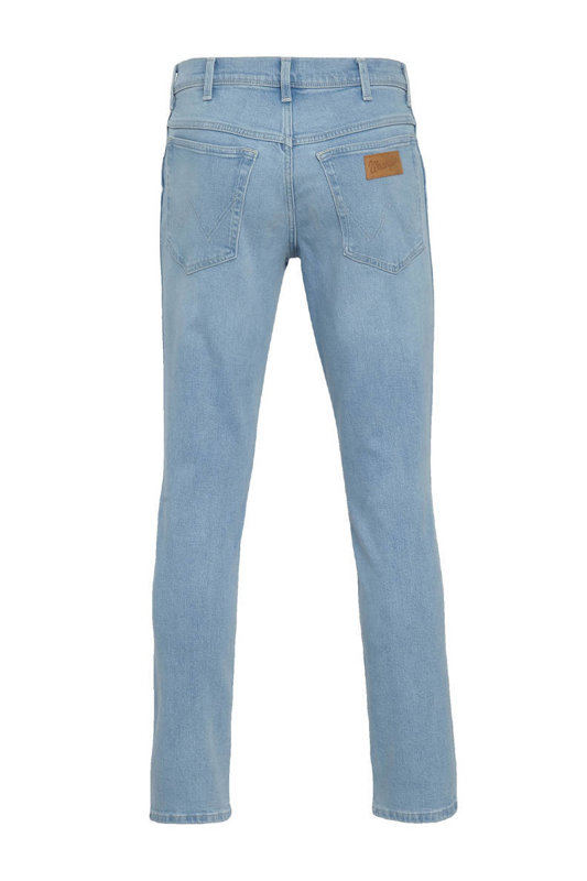 WRANGLER TEXAS SLIM MĘSKIE SPODNIE JEANSOWE CLEAR BLUE W12SZH280