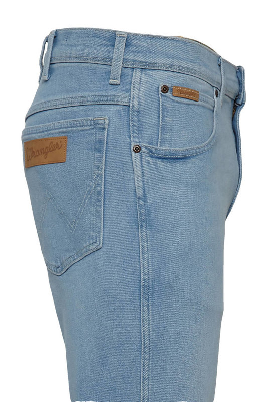 WRANGLER TEXAS SLIM MĘSKIE SPODNIE JEANSOWE CLEAR BLUE W12SZH280