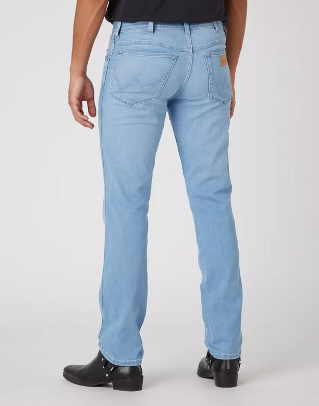 WRANGLER TEXAS SLIM MĘSKIE SPODNIE JEANSOWE JEANSY SPOT LITE W12SXPZ87