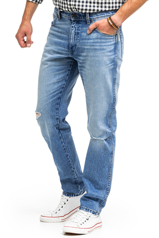 WRANGLER TEXAS TAPER MĘSKIE SPODNIE JEANSOWE OKIE W12T7328O