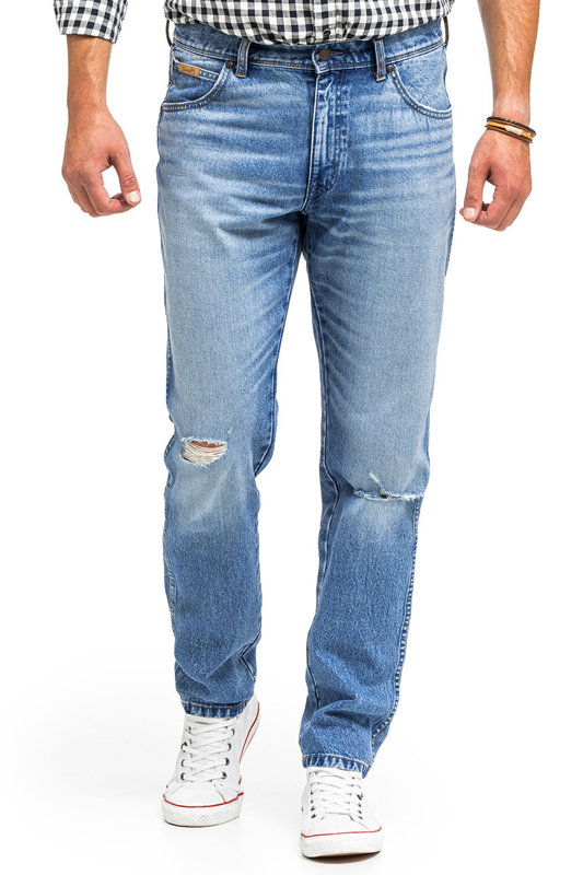 WRANGLER TEXAS TAPER MĘSKIE SPODNIE JEANSOWE OKIE W12T7328O