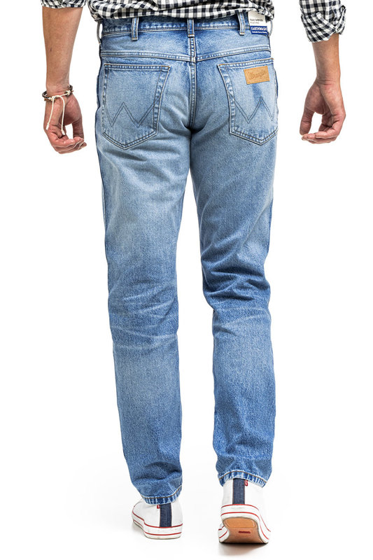 WRANGLER TEXAS TAPER MĘSKIE SPODNIE JEANSOWE OKIE W12T7328O