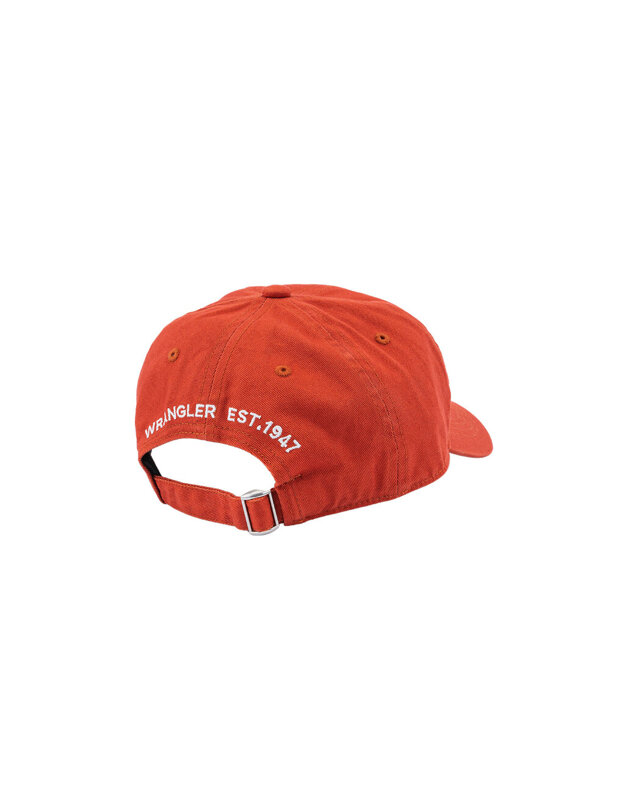 WRANGLER WASHED LOGO CAP MĘSKA CZAPKA Z DASZKIEM LOGO BURNT ORANGE 112352595