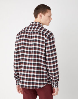  WRANGLER 1 PKT SHIRT MĘSKA KOSZULA MATERIAŁOWA W KRATKĘ KRATA DŁUGI RĘKAW W5D6LAH45