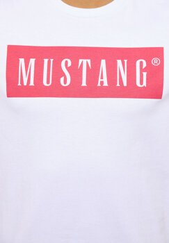 2PAK MUSTANG ALEX C / ALINA C MĘSKI/DAMSKI T-SHIRT KOSZULKA LOGO NADRUK GENERAL WHITE 1013220 2045