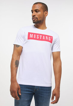 2PAK MUSTANG ALEX C / ALINA C MĘSKI/DAMSKI T-SHIRT KOSZULKA LOGO NADRUK GENERAL WHITE 1013220 2045