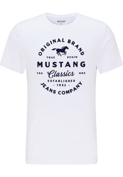 2PAK MUSTANG ALEX C PRINT MĘSKI T-SHIRT KOSZULKA LOGO TEE DARK SAPPHIRE WHITE 1015052