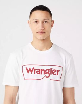 2PAK WRANGLER FRAME LOGO TEE MĘSKI T-SHIRT KOSZULKA NADRUK MID GREY WHITE