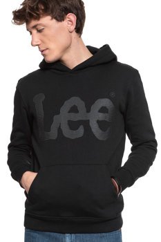 BLUZA LEE HIGH SCREEN HOODY BLACK L82CTJ01