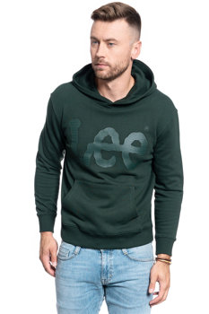 BLUZA LEE HIGH SCREEN HOODY DK BOTTLE GREEN L82CTJBB