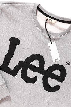 BLUZA MĘSKA LEE LOGO SWS GREY MELE L81QUB37