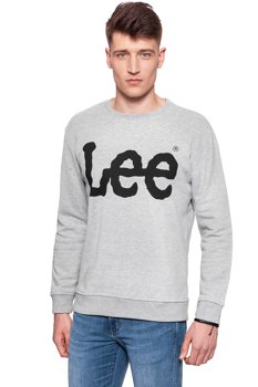 BLUZA MĘSKA LEE LOGO SWS GREY MELE L81QUB37