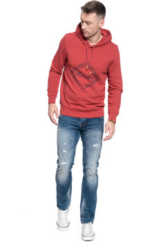 BLUZA MUSTANG MĘSKA Printed Hoodie GARNET 1006368 7146