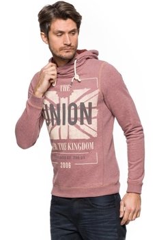 BLUZA TOM TAILOR PEACHED S. DYE HOODY WITH PRINT 2529447.00.12 COL. 4652