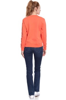 BLUZA WRANGLER DAMSKA REGULAR SWEAT GLOW ORANGE W6077HQ48