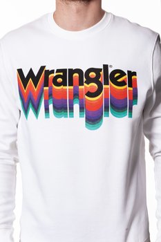 BLUZA WRANGLER MĘSKA CREW SWEAT WHITE W6559IH12