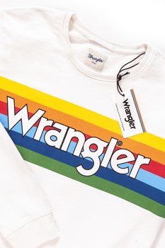 BLUZA WRANGLER MĘSKA RAINBOW SWEAT OFFWHITE W6528HP02