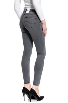 DAMSKIE SPODNIE JEANSOWE LEE SCARLETT RAVEN GREY L526YGCE