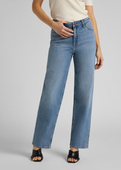 DAMSKIE SPODNIE JEANSOWE LEE WIDE LEG MID SOHO L30SMWKP