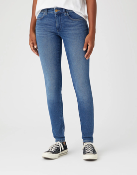 DAMSKIE SPODNIE JEANSOWE WRANGLER SKINNY AIRBLUE W28K-TX-386